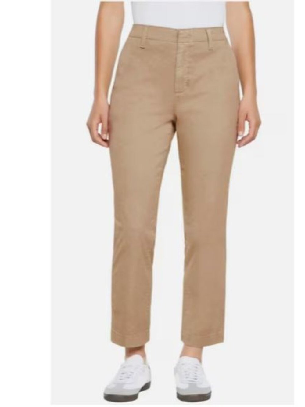 Gap Women's Tan Slim Mid-Rise Stretch Cotton Twill Ankle Pants Size 10